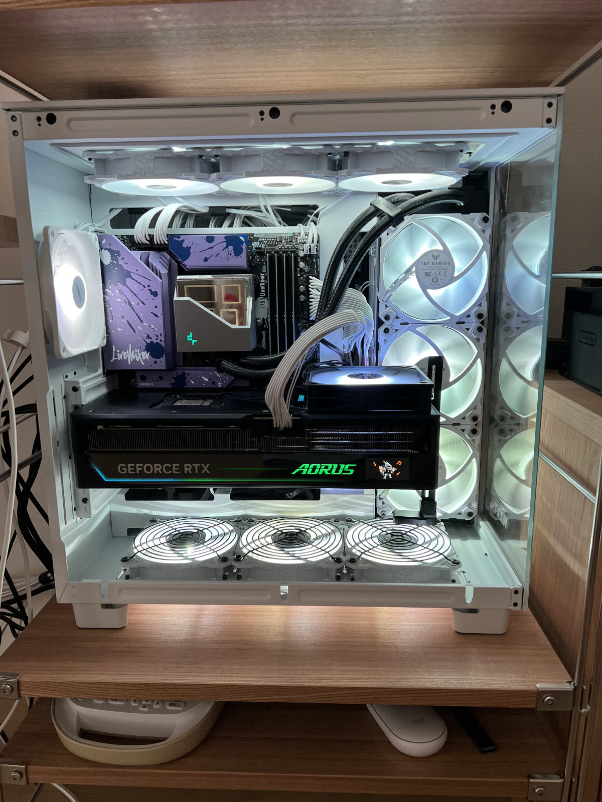 自作PCへの組み込み後