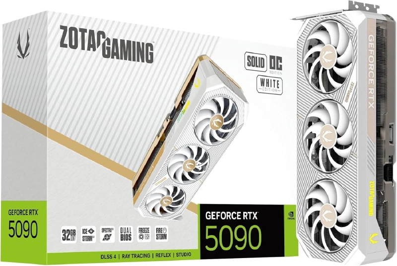 ZOTAC GAMING GeForce RTX 5090 SOLID OC WHITE ED 32GB GDDR7 グラフィックスボード ZT-B50900Q-10P VD9131