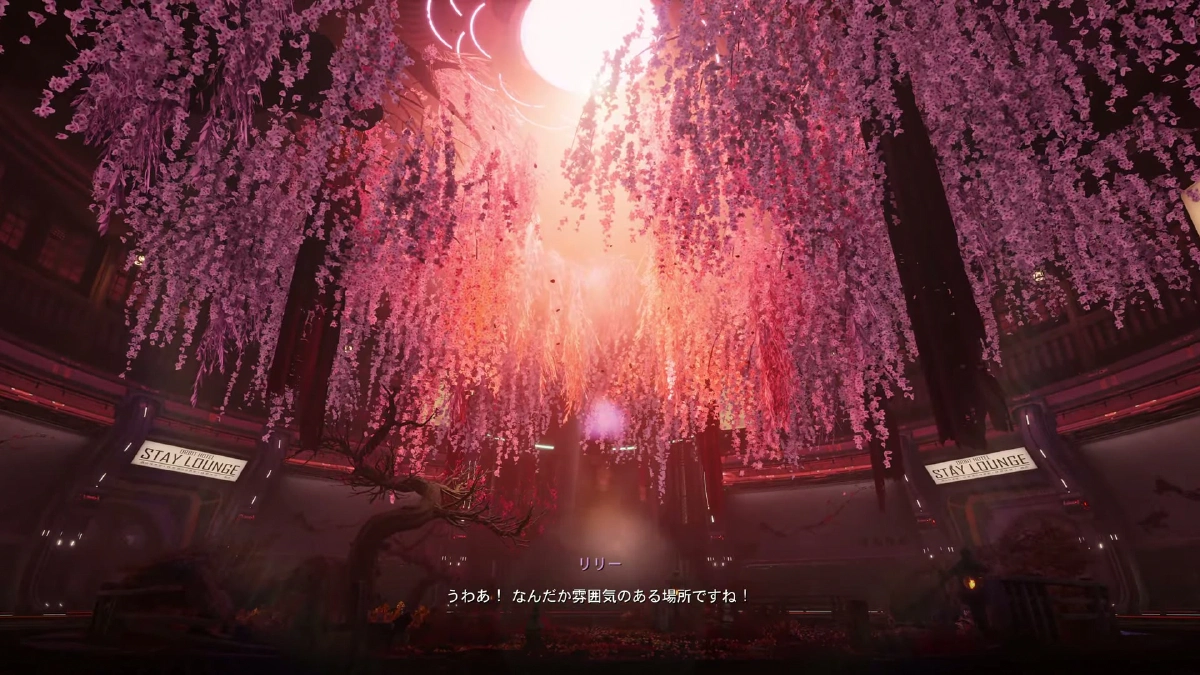 桜が咲き誇る空間